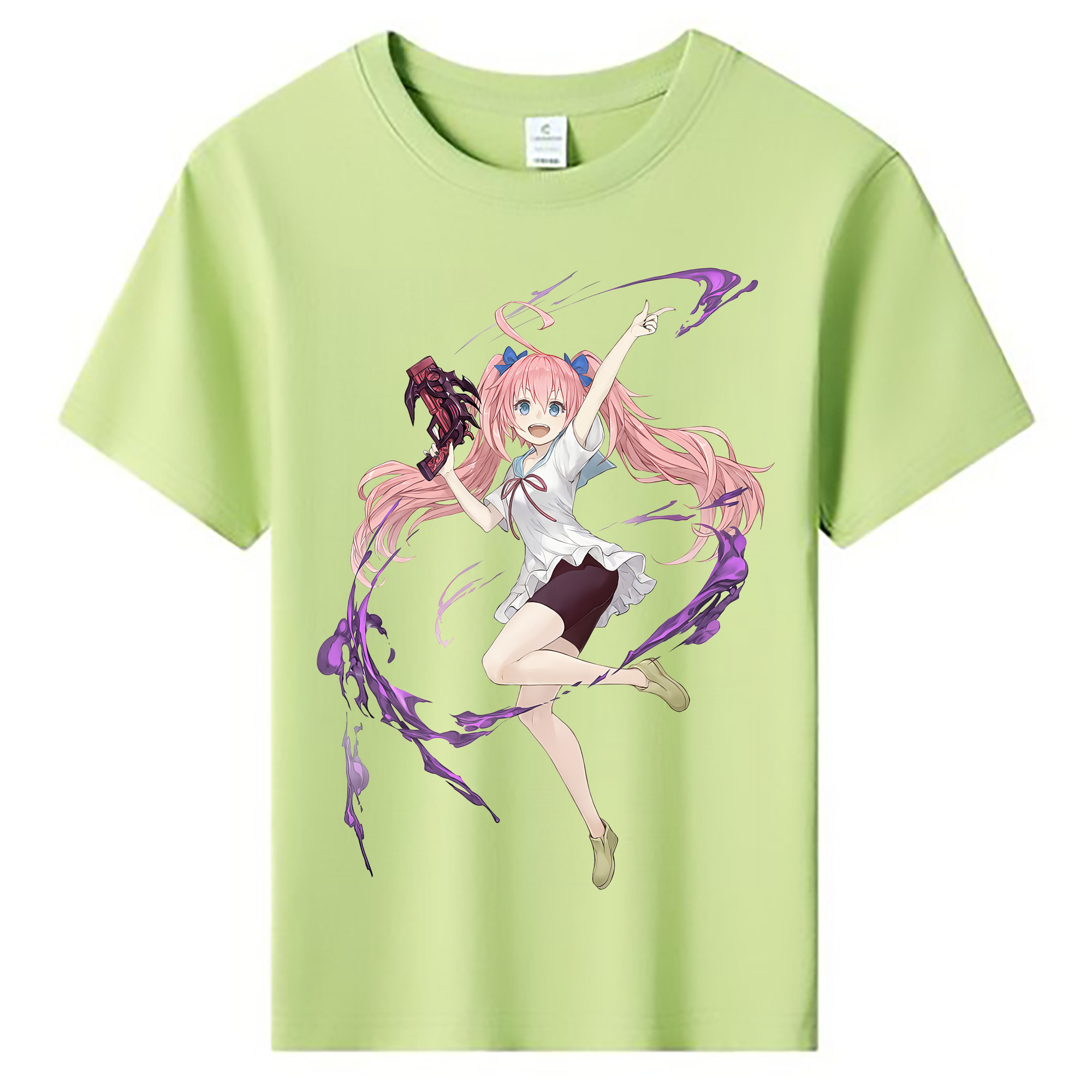 （画像用） 転スラ Regarding Reincarnated to Slime 綿100％キッズTシャツ（フロントプリント）